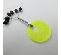 TMMLIJIPL 60pcs 10 Group Set Rubber Space Beans for Sea Carp Fly Fishing Black Rubber Oval Stopper Fishing Bobber Float (Size : X-Large) (Medium)