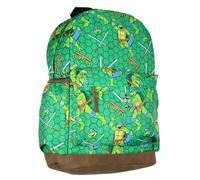 TMNT Backpack Nickelodeon Teenage Mutant Ninja Turtles Mayhem Character Kids School Bookbag, Blue, One Size