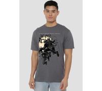 Tmnt Casey Marie Jones Leaping T Shirt, Charcoal Teenage Mutant Ninja Turtles Grey 4XL