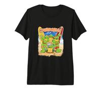 TMNT Cowabunga! Pizza On The Beach Premium T-Shirt