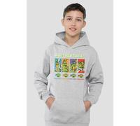 TMNT Gamer Turtles Youth Kids Pull-Over Hoodie, Athletic Heather Nickelodeon Grey 5-6 Years