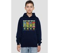 TMNT Gamer Turtles Youth Kids Pull-Over Hoodie, Navy Nickelodeon Navy 12-13 Years