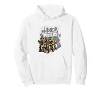 TMNT Group With Shadow On Brick Wall Pullover Hoodie
