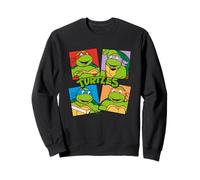 TMNT Heroes Half Shell Team Collage Retro Comic Vibes Style Sweatshirt