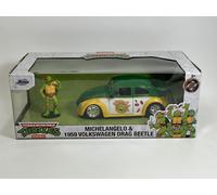 TMNT Michelangelo and 1959 Volkswagen Drag Beetle 1:24 Jada 253285002