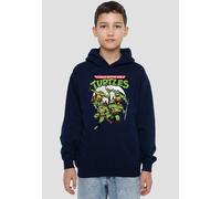 TMNT Midnight Group Youth Kids Pull-Over Hoodie, Navy Nickelodeon Navy 7-8 Years