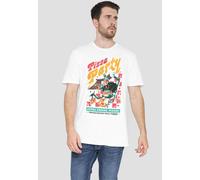 Tmnt: Mutant Mayhem Mikey Pizza Party T Shirt, White Teenage Mutant Ninja Turtles White S