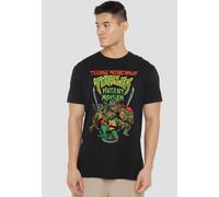 Tmnt: Mutant Mayhem Mutant Mayhem Group T Shirt, Black Teenage Mutant Ninja Turtles Black XL