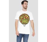 Tmnt: Mutant Mayhem Pizza Time T Shirt, White Teenage Mutant Ninja Turtles White XL