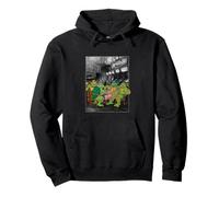 TMNT Photoreal Group Eating Pizza Pullover Hoodie