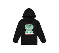 TMNT Pizza Takeway Youth Kids Pull-Over Hoodie, Black Nickelodeon Black 5-6 Years