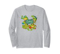 TMNT Retro Comic Heroes Half Shell Turtle Power Pose Design Long Sleeve T-Shirt