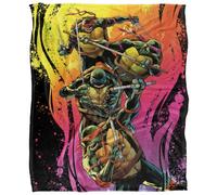 Tmnt Silky Splash Supersoft Blanket Multicoloured (152Cm X 127Cm)