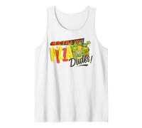 TMNT Teenage Mutant Ninja Turtles Hot Pizza Classic Dudes Tank Top