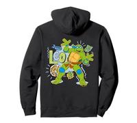 TMNT Teenage Mutant Ninja Turtles Leo Pose 80s Lover Pizza Pullover Hoodie