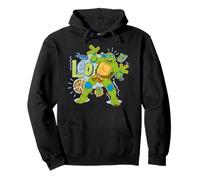 TMNT Teenage Mutant Ninja Turtles Leo Pose 80s Pizza Lover Pullover Hoodie
