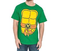 TMNT Teenage Mutant Ninja Turtles Men's Costume T-Shirt (Medium, Orange)