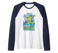 TMNT Teenage Mutant Ninja Turtles Tough Power Vintage NYC Raglan Baseball Tee