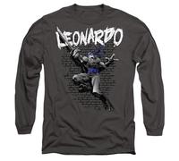 TMNT TMNT Leonardo Mens Long Sleeve T Shirt, Charcoal, XX-Large