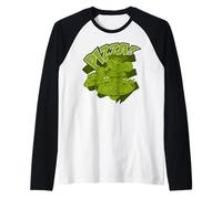 TMNT Turtle Power Best Friends Pizza Time LOL Pose Retro TV Raglan Baseball Tee