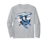TMNT Turtle Power Casey Jones Baseball Ninja Pose Classic TV Long Sleeve T-Shirt