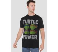 Tmnt Turtle Power Faces T Shirt, Black Teenage Mutant Ninja Turtles Black S