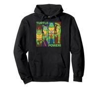 TMNT Turtle Power Panels Retro Cartoon Pullover Hoodie