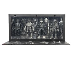 TMNT Universal B/W Turtles 4-Pack Action Figures Universal Monsters X Teenage
