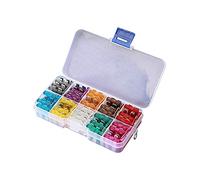 TMP1105 100PCS 50PCS Car Fuses 2A 3A 5A 7.5A 10A 15A 20A 25A 30A 35A 40A Amp with Box Clip Assortment Auto Blade Type Fuse Set Truck Protected circuits (Color : Multicolor)