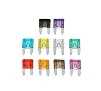 TMP1105 100PCS 50PCS Car Fuses 2A 3A 5A 7.5A 10A 15A 20A 25A 30A 35A Amp with Box Clip Assortment Auto Blade Type Fuse Set Truck Protected circuits (Color : Army Green)