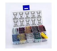 TMP1105 100pcs Medium Car Fuses 2A 3A 5A 7.5A 10A 15A 20A 25A 30A 40A + Clip Amp with Box Assortment Auto Blade Fuse SUV