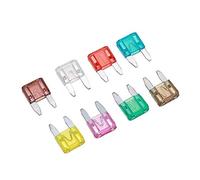 TMP1105 100pcs Mini Blade Fuses 12v Auto Car Truck Assortment Mini Fuse Set Kit 2A 3A 5A 7.5A 10A 15A 20A 25A 30A 35A Fuse Adapter Protected circuits
