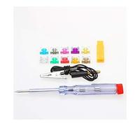 TMP1105 100PCS Zinc Mini Auto Car Blade Fuses Set Standard Automobile Cars Security Fuse Kit 2/3/5/7.5/10/15/20/25/30/35Amp Assorted Protected circuits