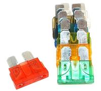 TMP1105 100x Assorted Auto Car Truck Standard Blade Fuse Assortment 5A 10A 15A 20A 25A for Car Boat Truck SUV Automotive Replacement Fuses Protected circuits