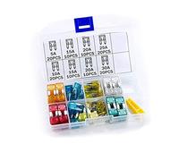 TMP1105 120PCS Car Mini Fuse 5A 10A 15A 20A 25A 30A Amp with Box Clip Assortment Auto Blade Type Fuses Set Vehicle Boat Truck SUV Protected circuits