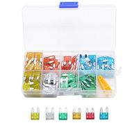 TMP1105 120pcs/lot Car Truck Small Size Mini Blade Fuses 5A 10A 15A 20A 25A 30A AMP Box Assortment with Clip Protected circuits