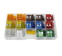 TMP1105 140 PCS Medium Blade Automotive Fuse Kit for 5/7.5/10/15/20/25/30A Box Car Fuse Box Protected circuits