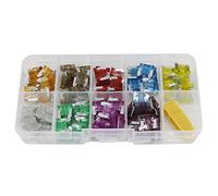 TMP1105 45/90PCS Mini, Small and Medium Size 5-40A Combination Car Fuse Automotive Fuse with Box and Clip Protected circuits (Color : 90pcs Mini Fuse)