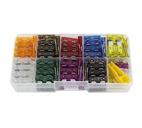 TMP1105 45/90PCS Mini, Small and Medium Size 5-40A Combination Car Fuse Automotive Fuse with Box and Clip Protected circuits (Color : 90pcs Medium Fuse)