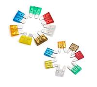 TMP1105 5/7.5/10/15/20/25/30 Amp Medium/Small Size Fuses Blade Type Auto Car Fuse Mixed 242pcs Kit with Black Blade Holders Protected circuits