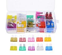 TMP1105 50pcs/Box Car Auto Standard Mixed Medium Size Blade Fuse Assortment Set 3A/5A/5A/10A/15A/20A/25A/30A/35A/40A Auto Blade Fuse Protected circuits