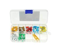 TMP1105 50pcs/lot Car Truck Micro Blade Fuses 5A 7.5A 10A 15A 20A 25A 30A AMP Box Assortment with Clip Protected circuits