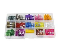 TMP1105 70 PCS Medium Blade Automotive Fuse Kits for 1/2/3/4/5/7.5/10/15/20/25/30/35/40/45/50A Box Car Fuse Box Protected circuits