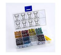 TMP1105 80pcs Medium Car Fuse 5A 7.5A 10A 15A 20A 25A 30A 40A Amp + Clip with Box Auto Blade Fuses Set Vehicle Truck SUV Protected circuits