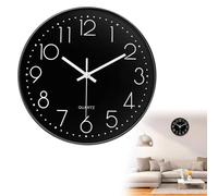 TMRBBesty Silent Wall Clock,Modern Decorative Kitchen Wall Clocks,Non-ticking Silent Quartz Decorative Clocks,8 inch Battery Operated Round Wall Clock,Quartz Movement,Batteries not included