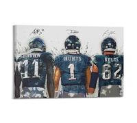 TMRL Jalen HurtsWall Art Canvas Poster Music Albums And Movies Decorative Painting for Living Bed Room 20x30inch(50x75cm) Frame-style