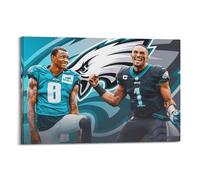 TMRL Jalen HurtsWall Art Canvas Poster Music Albums And Movies Decorative Painting for Living Bed Room 12x18inch(30x45cm) Frame-style