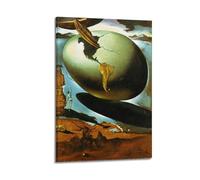 TMRL Salvador Dali Famous Paint (Allegory of An American Christmas) Print PosterWall Art Canvas Poster Music Albums And Movies Decorative Painting for Living Bed Room 16x24inch(40x60cm) Frame-style