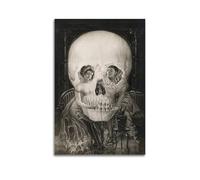 TMRL Salvador Dali Famous Paint (Skull) Print PosterWall Art Canvas Poster Music Albums And Movies Decorative Painting for Living Bed Room 20x30inch(50x75cm) Unframe-style