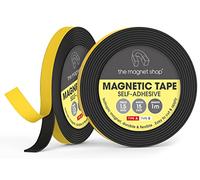 TMS A+B Magnetic Tape Pairs | Long Self-Adhesive Magnet Strips for Doors, Fly Screens, Mosquito Nets and Curtains | Easy to Stick On | use as Clasp or DIY Catch for Cupboards (Regular, 1m + 1m)